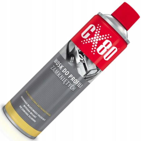 WOSK DO PROFILI ZAMKNIĘTYCH CX-80 spray + WĘŻYK